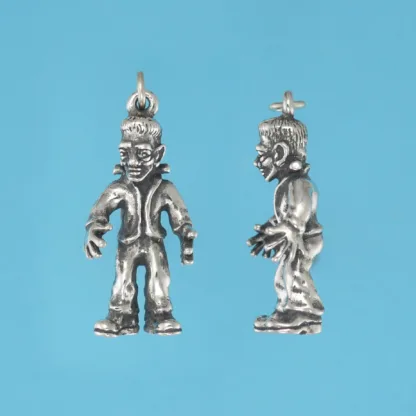 Microsculptures 1318 Frankenstein Silver Charm