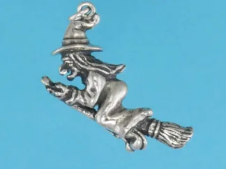 Microsculptures 1320 Witch Silver Charm