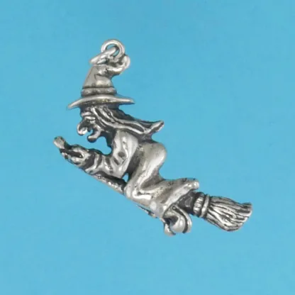 Microsculptures 1320 Witch Silver Charm