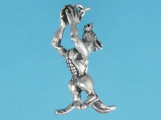 Microsculptures 1321 Werewolf Silver Charm