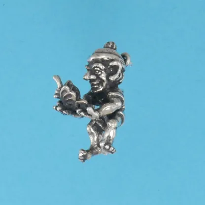 Microsculptures 1323 Elf with Butterfly Silver Charm