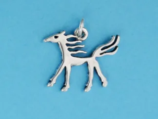 Microsculptures 1338 Ancient Horse Silver Charm