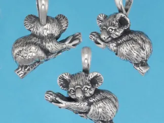 Microsculptures 1346 Koala Baby Silver Pendant