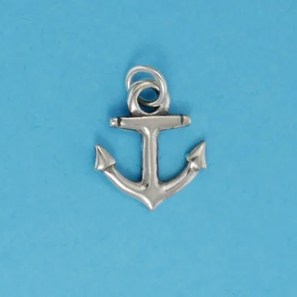 Microsculptures 1347 Admiralty Pattern Anchor Silver Charm