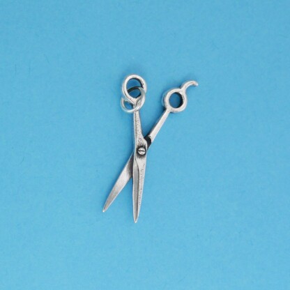 Microsculptures 1354 Scissors Silver Charm