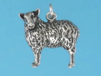 Microsculptures 1369 Sheep Silver Charm