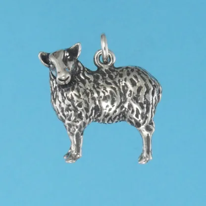 Microsculptures 1369 Sheep Silver Charm