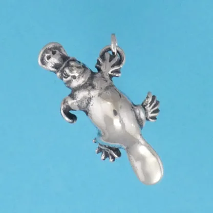 Microsculptures 1371 Platypus Silver Charm