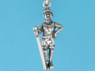 Microsculptures 1372 Hiker Silver Charm