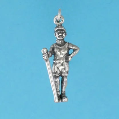 Microsculptures 1372 Hiker Silver Charm