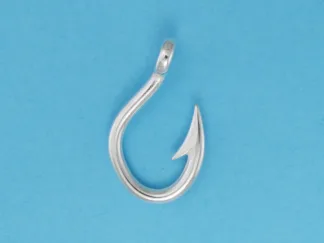 Microsculptures 1378 Fish Hook Silver Charm-Small