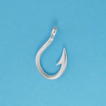Microsculptures 1378 Fish Hook Silver Charm-Small