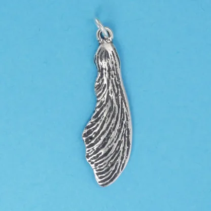 Microsculptures 1379 Maple Seed Silver Charm