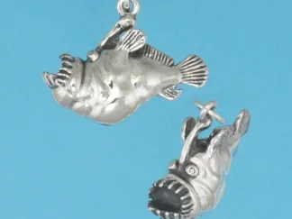 Microsculptures 1382 Anglerfish Silver Charm
