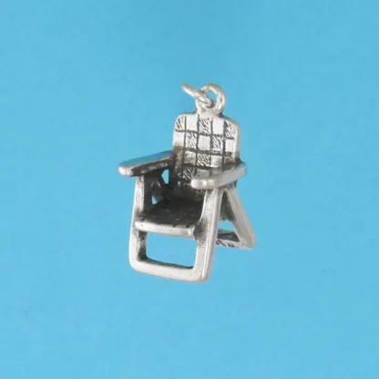 Microsculptures 1386 Lawn Chair Silver Charm