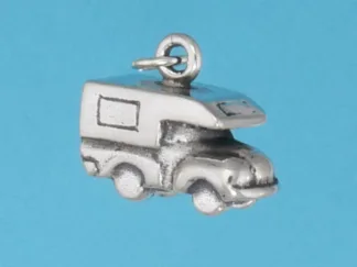 Microsculptures 1388 Truck Bed Camper Silver Charm