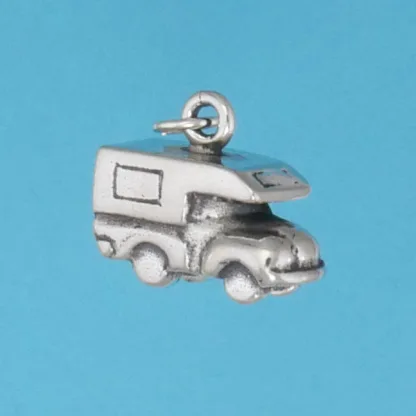 Microsculptures 1388 Truck Bed Camper Silver Charm