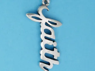 Microsculptures 1392 Faith Silver Charm