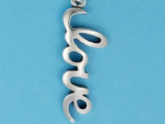 Microsculptures 1393 Love Silver Charm