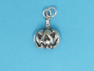 Microsculptures 1396 Jack O'Lantern Silver Charm