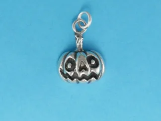 Microsculptures 1397 Jack O'Lantern Silver Charm
