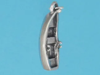 Microsculptures 1405 Row Boat Silver Charm