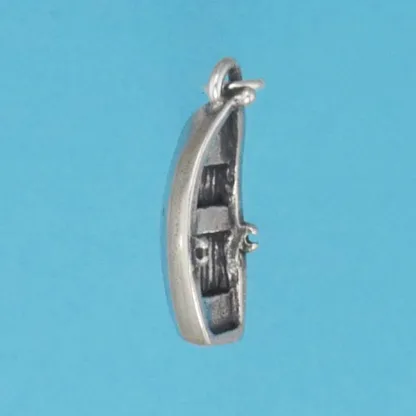 Microsculptures 1405 Row Boat Silver Charm