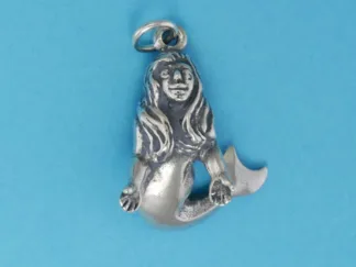 Microsculptures 1411 Mermaid Silver Charm