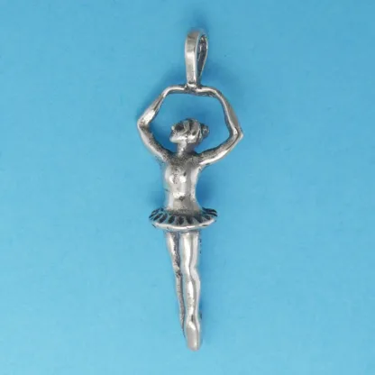 Microsculptures 1416 Ballerina Silver Pendant