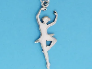 Microsculptures 1417 Ballerina Silver Charm