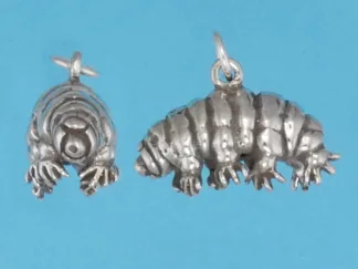 Microsculptures 1419 Tardigrade Silver Pendant