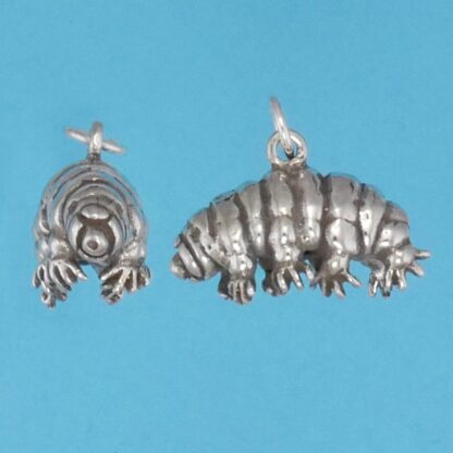 Microsculptures 1419 Tardigrade Silver Pendant