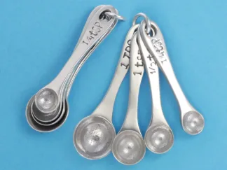 Microsculptures 1424 Measuring Spoons Silver Charm