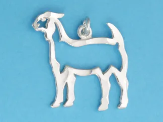 Microsculptures 1426 Goat Silver Charm