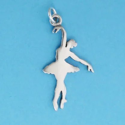 Microsculptures 1429 Ballerina Silver Charm