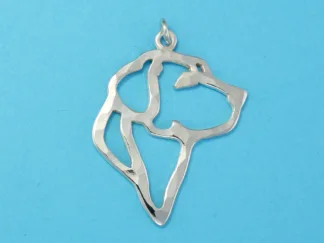 Microsculptures 1436 Labrador Retriever Head Silver Pendant