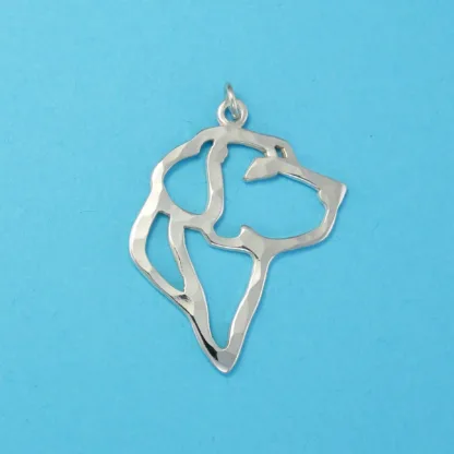 Microsculptures 1436 Labrador Retriever Head Silver Pendant