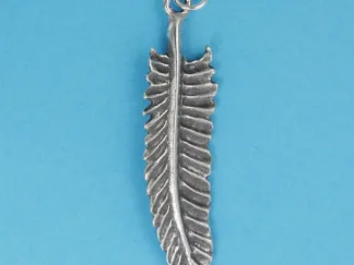 Microsculptures 1444 Feather Silver Pendant