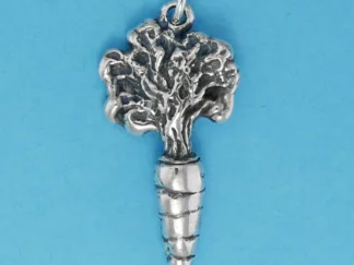 Microsculptures 1445 Carrot Silver Charm