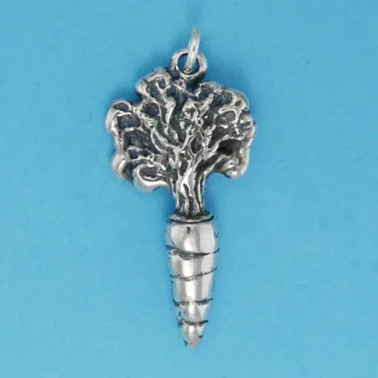 Microsculptures 1445 Carrot Silver Charm