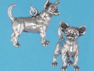 Microsculptures 1446 Chihuahua Silver Charm