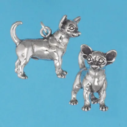 Microsculptures 1446 Chihuahua Silver Charm