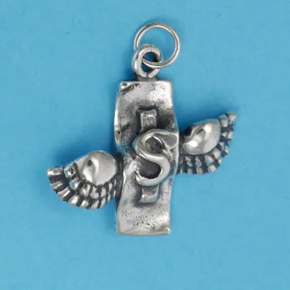 Microsculptures 1447 Money Flies Silver Charm
