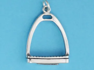 Microsculptures 1448 English Stirrup Silver Charm-Large