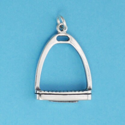 Microsculptures 1448 English Stirrup Silver Charm-Large