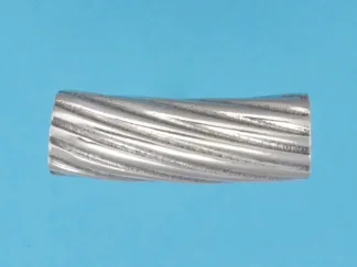 Microsculptures 1450 Rigatoni Pasta Silver Bead
