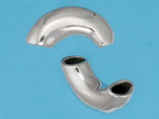 Microsculptures 1451 Macaroni Bead Silver Bead