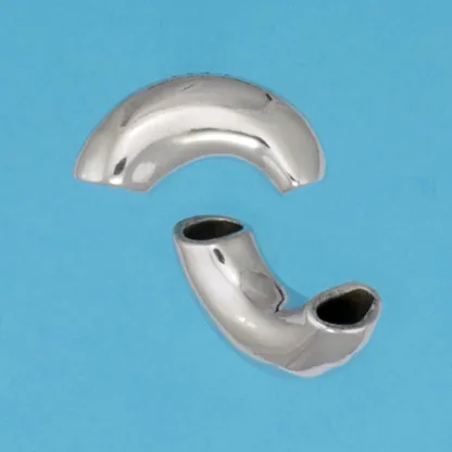 Microsculptures 1451 Macaroni Bead Silver Bead