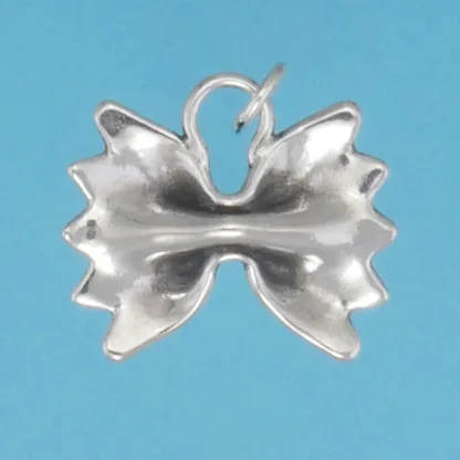 Microsculptures 1452 Farfalle Bowtie Pasta Silver Charm