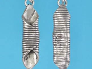 Microsculptures 1453 Garganelli Pasta Silver Pendant